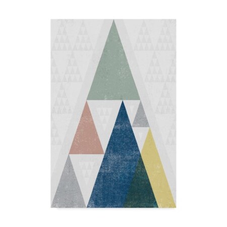 Michael Mullan 'Mod Triangles III Soft' Canvas Art,12x19